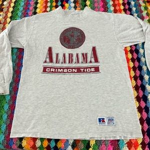 Vintage 90s Russell Athletics Alabama University Crimson Tide Crewneck T…